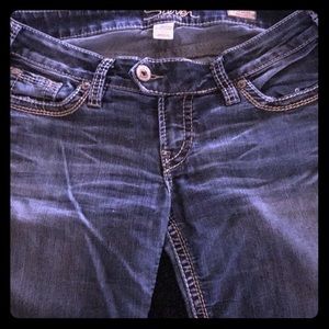 Silver women’s jeans